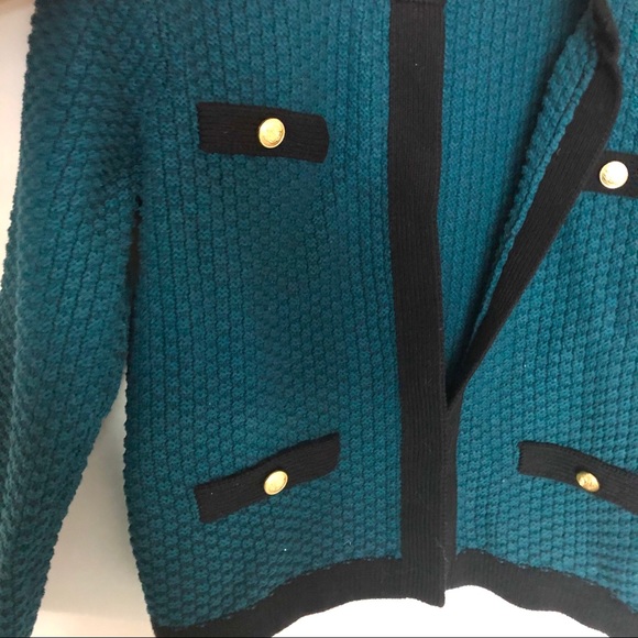 Vintage Turquoise Cardigan - Picture 4 of 4